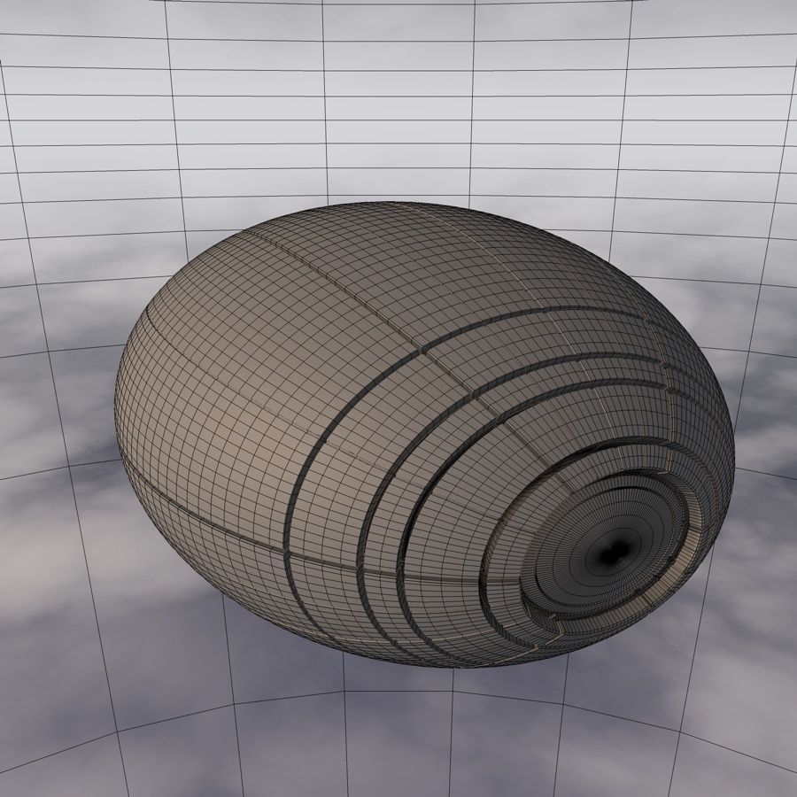 Sci-Fi Spaceship A 003 3D model_7