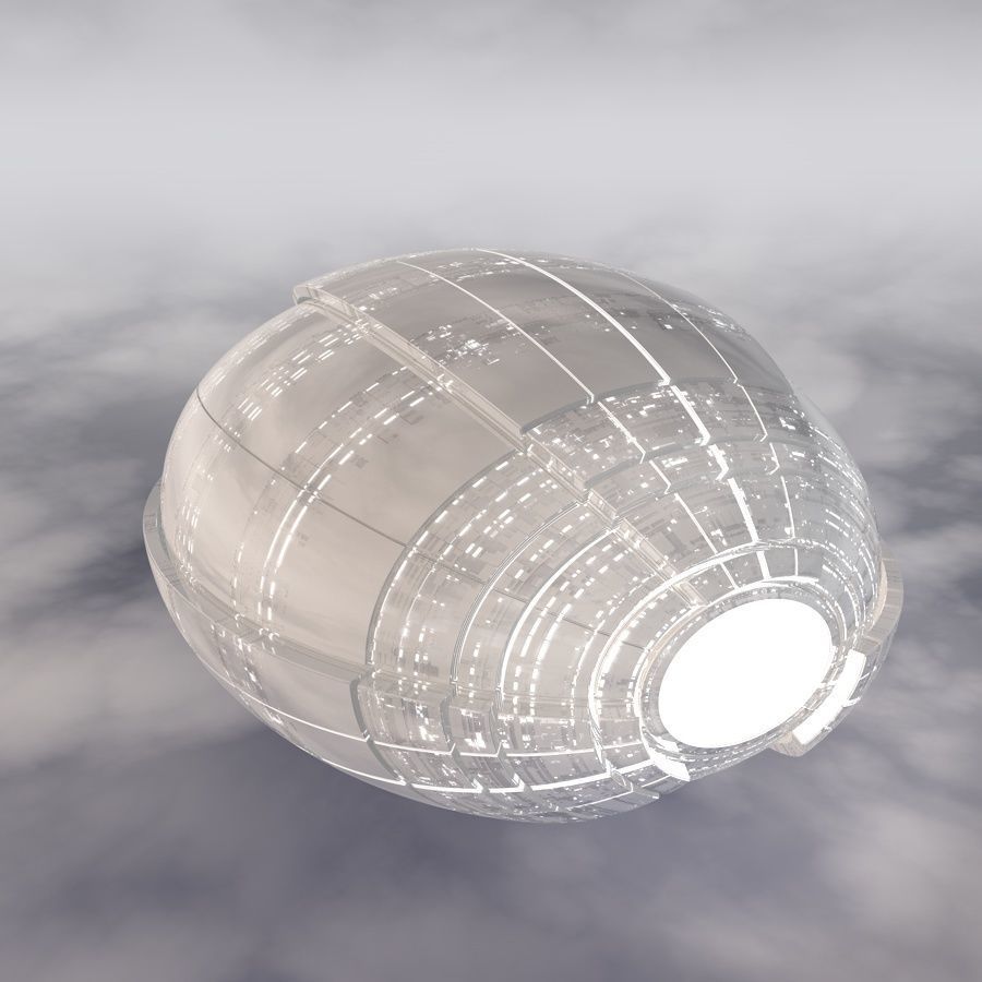 Sci-Fi Spaceship A 003 3D model_14