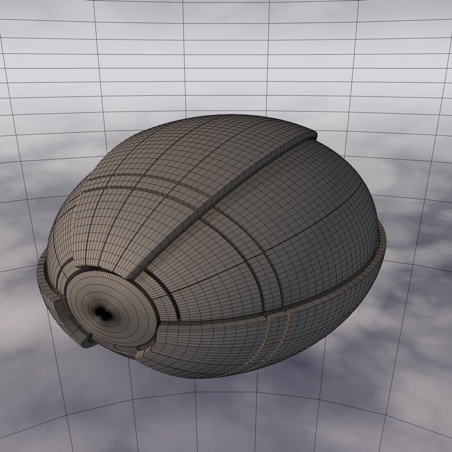 Sci-Fi Spaceship A 003 3D model_13