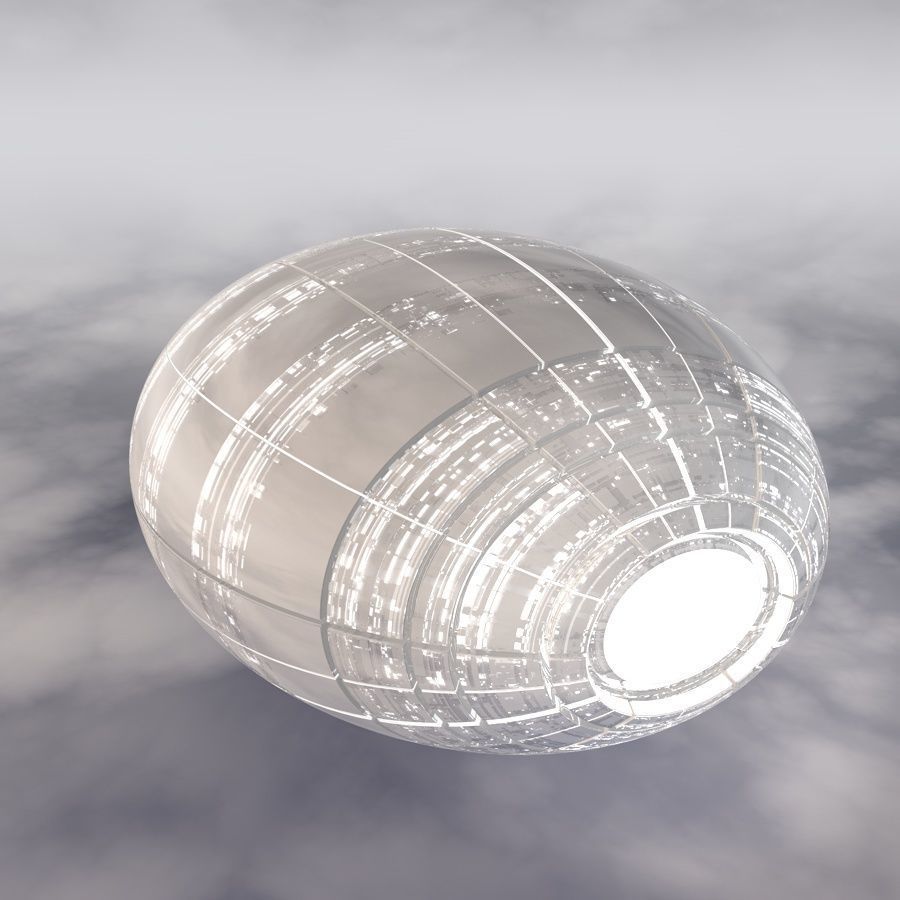 Sci-Fi Spaceship A 003 3D model_6