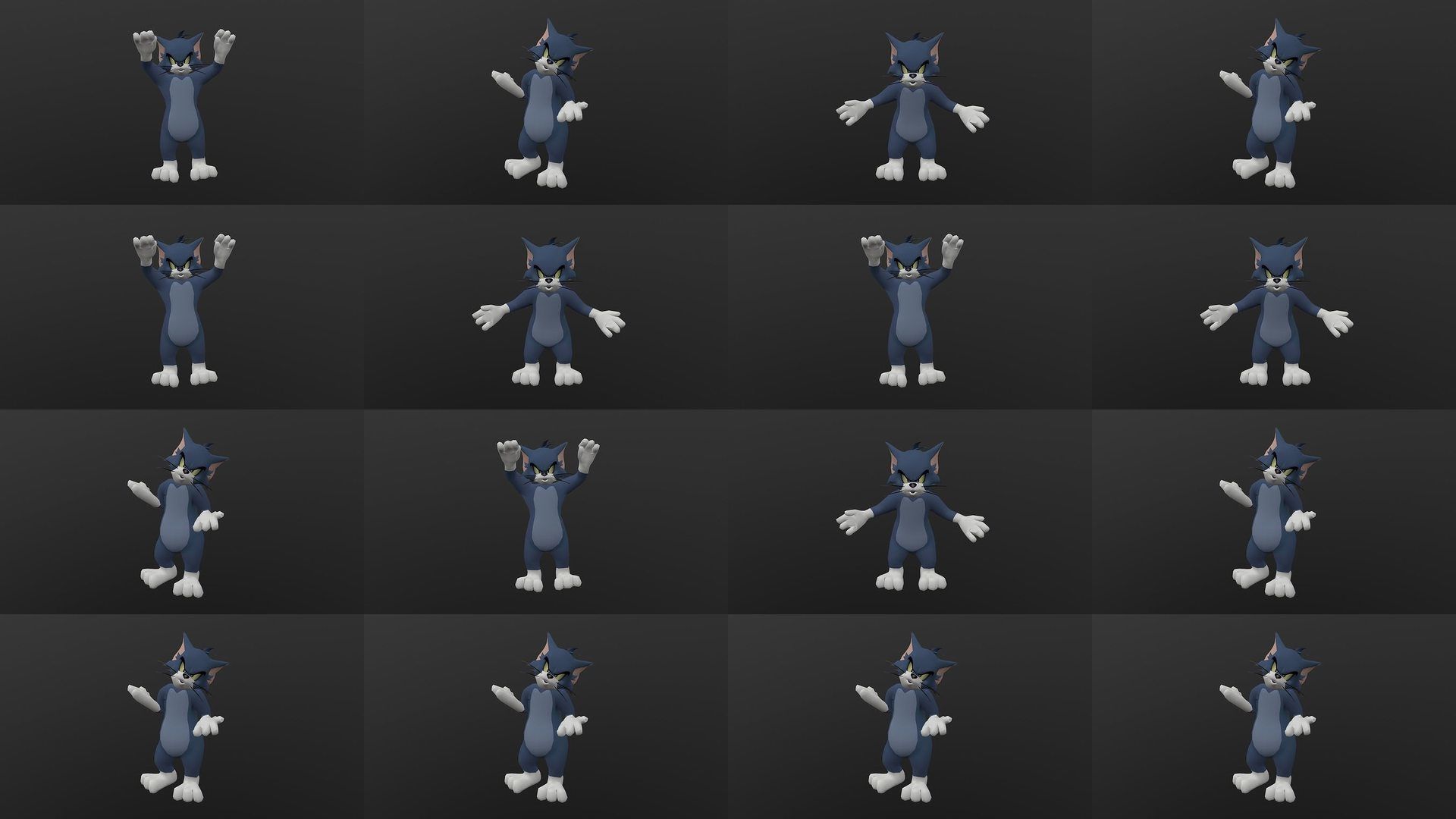 Tom Cat Bundle 3D Model Collection_40