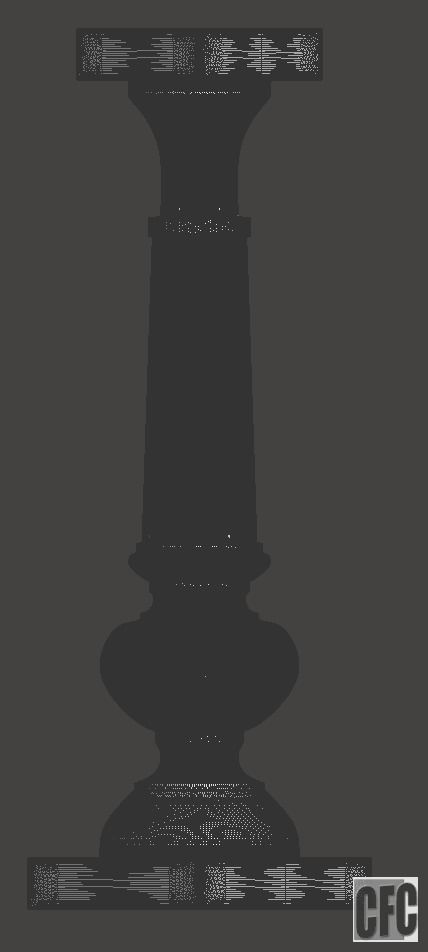 Balauster-Column - 3d model for CNC - BalausterColumnCFC04 3D print model_11