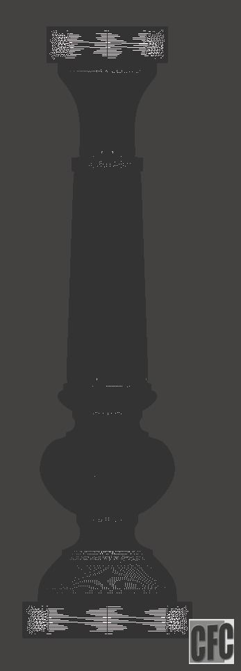 Balauster-Column - 3d model for CNC - BalausterColumnCFC04 3D print model_12