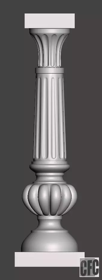Balauster-Column - 3d model for CNC - BalausterColumnCFC04 3D print model_0