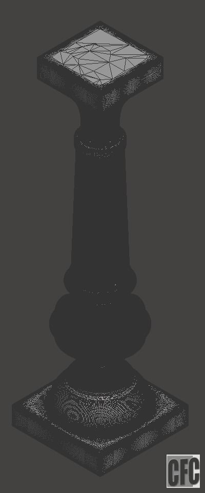 Balauster-Column - 3d model for CNC - BalausterColumnCFC04 3D print model_10