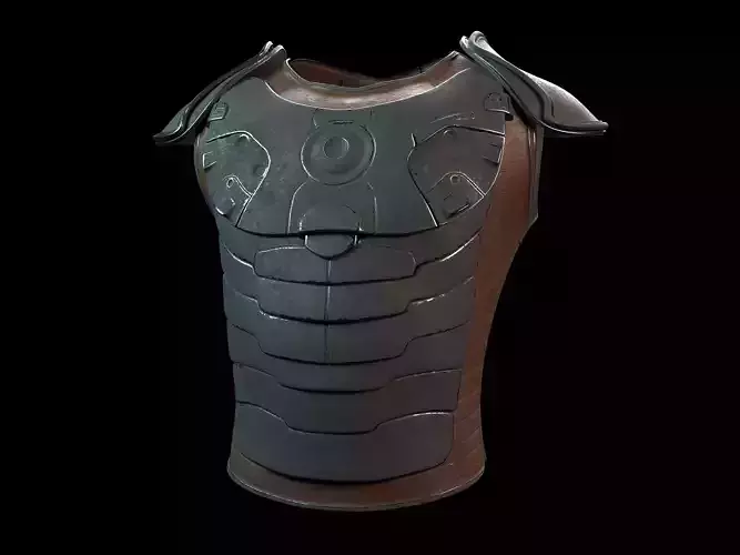 buste en cuir et metal 