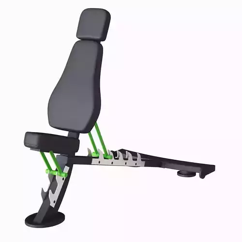 Gym Adjustable Bench 3D model