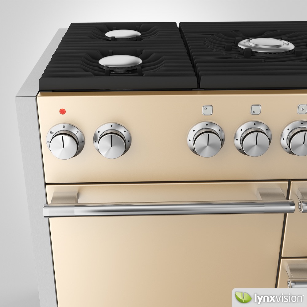 Mercury Gas Range Cooker 3D model_2
