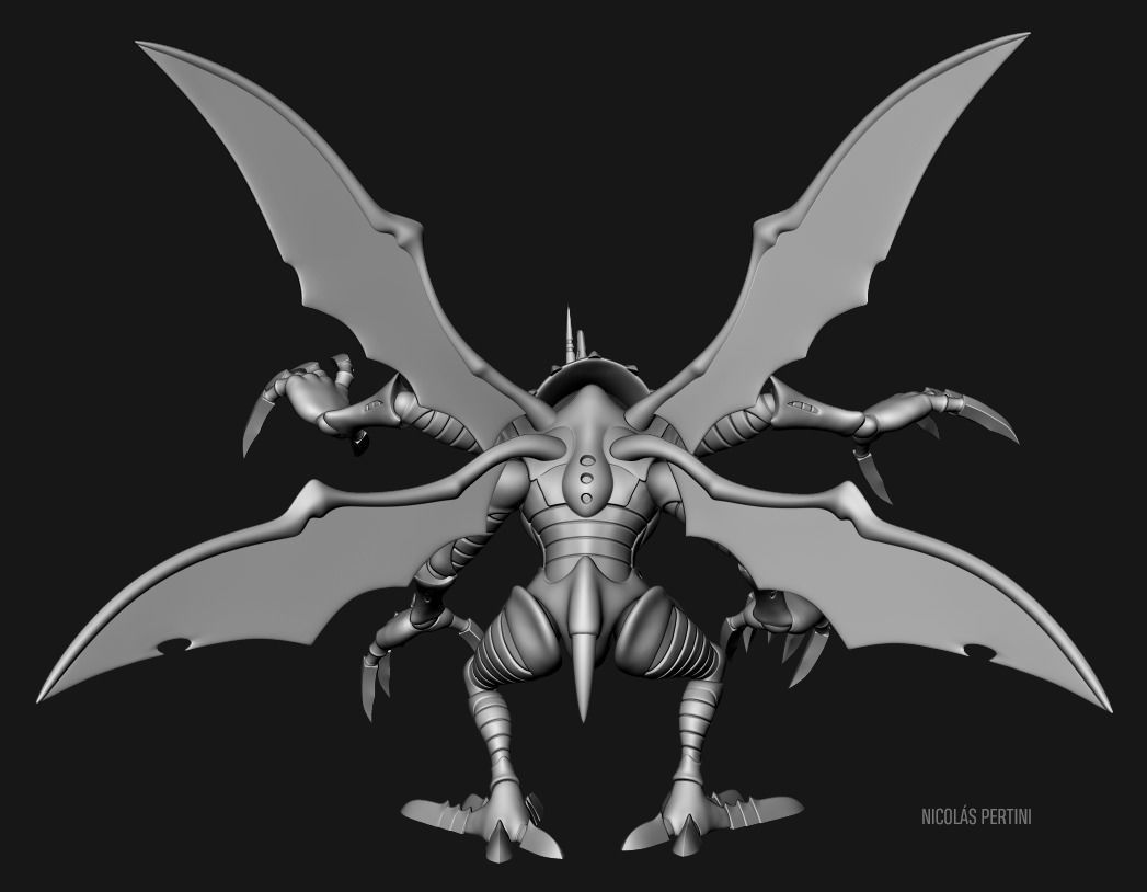 Digimon - Kabuterimon 3D Printing Model 3D print model_5