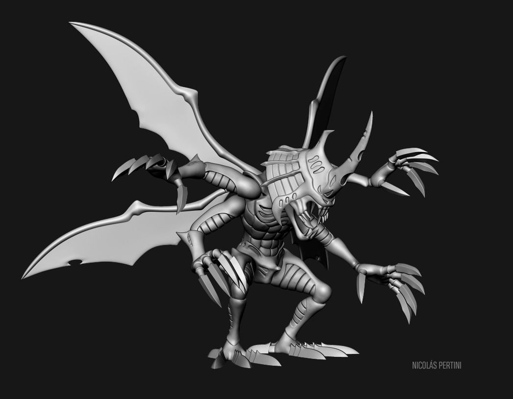 Digimon - Kabuterimon 3D Printing Model 3D print model_4