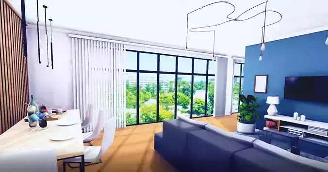 Interior apartment studio pack