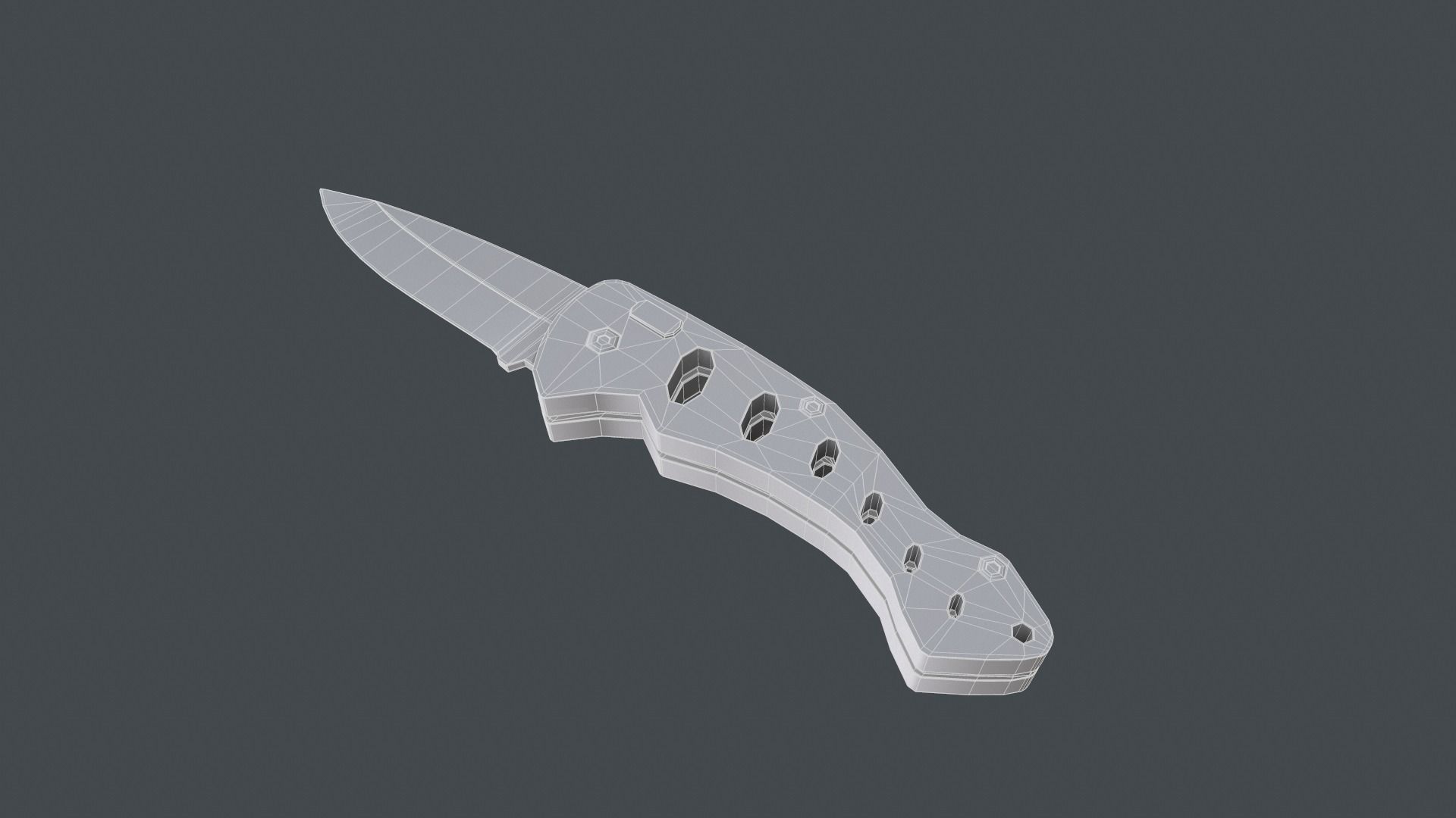 Folding Pocket Knife 3D model_7
