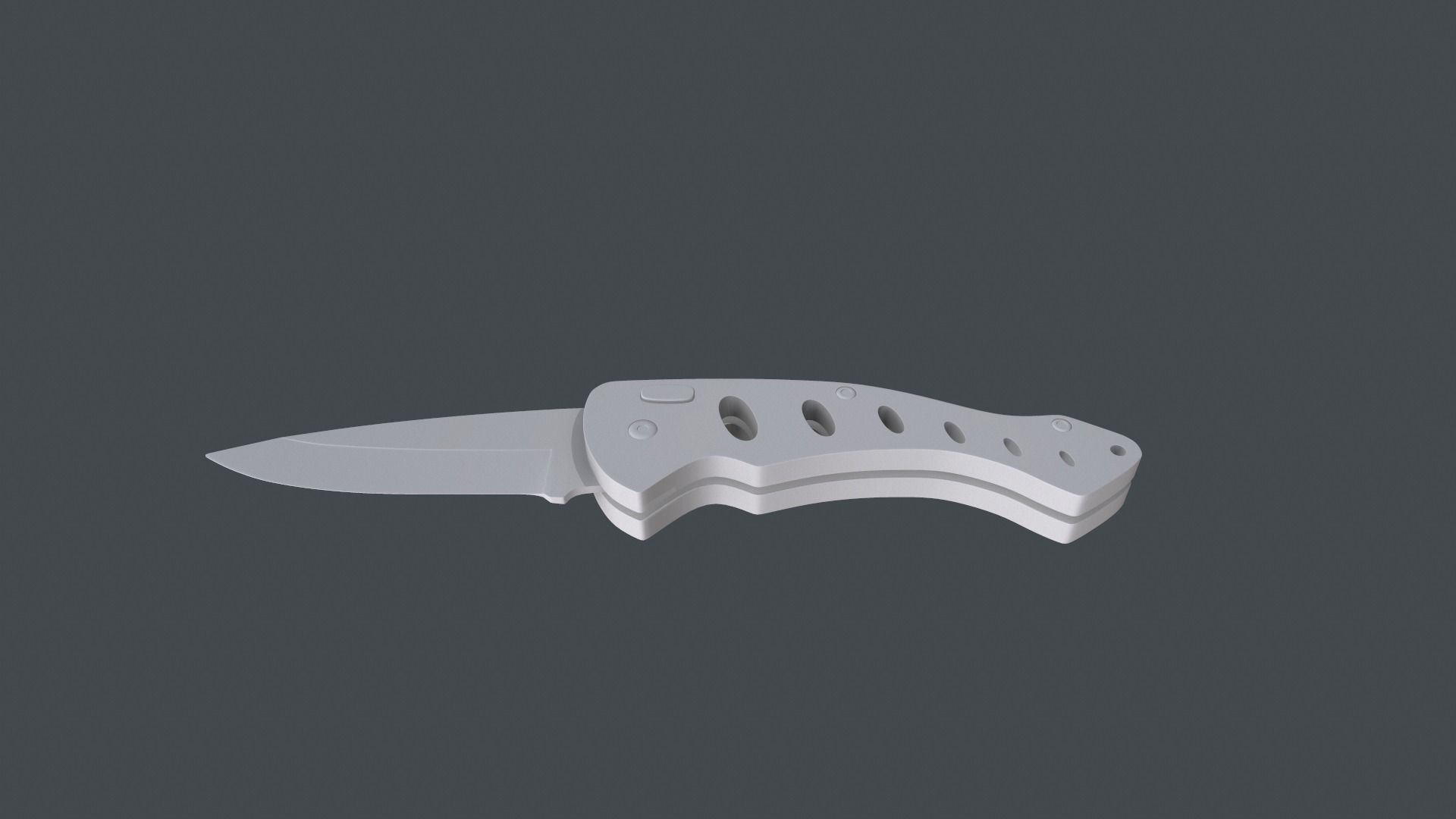 Folding Pocket Knife 3D model_3