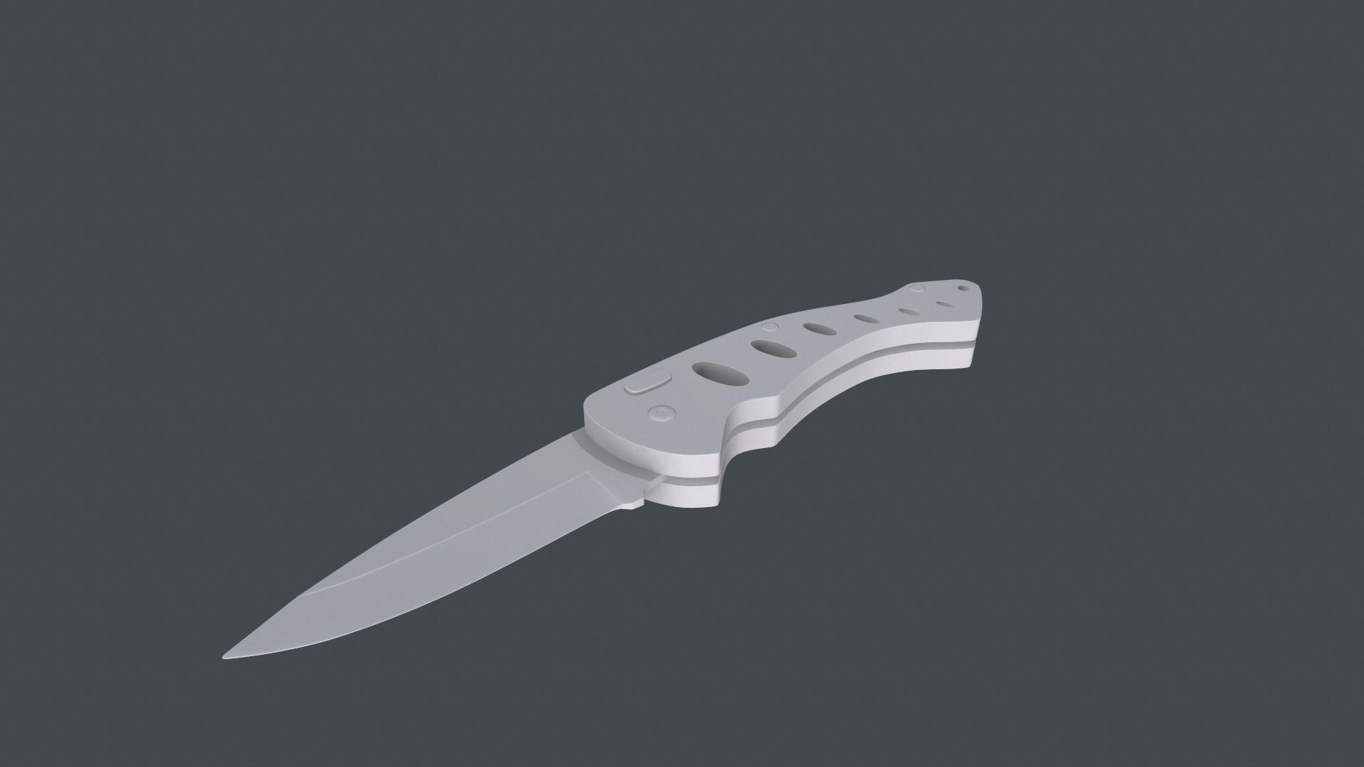 Folding Pocket Knife 3D model_4