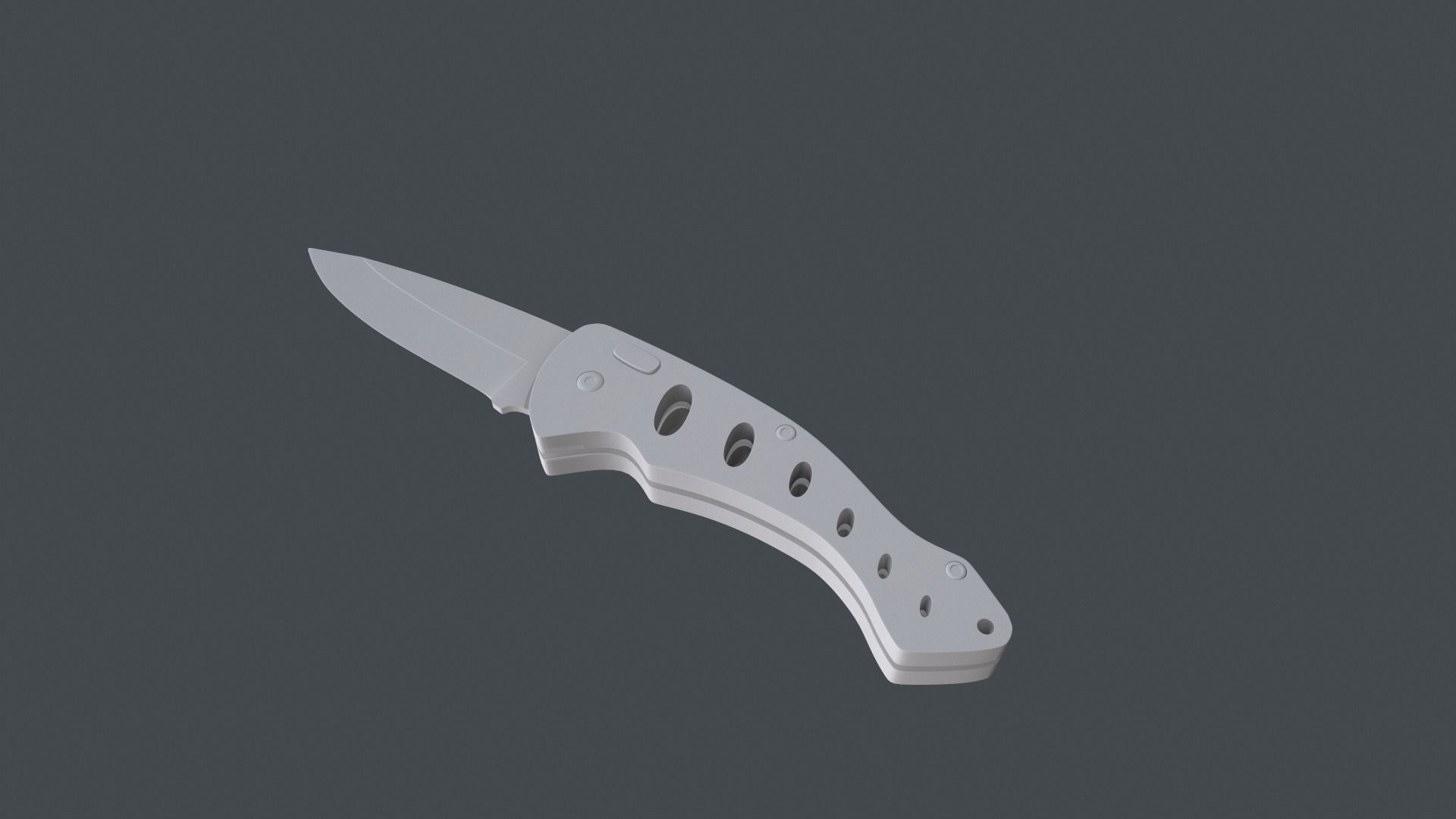 Folding Pocket Knife 3D model_1