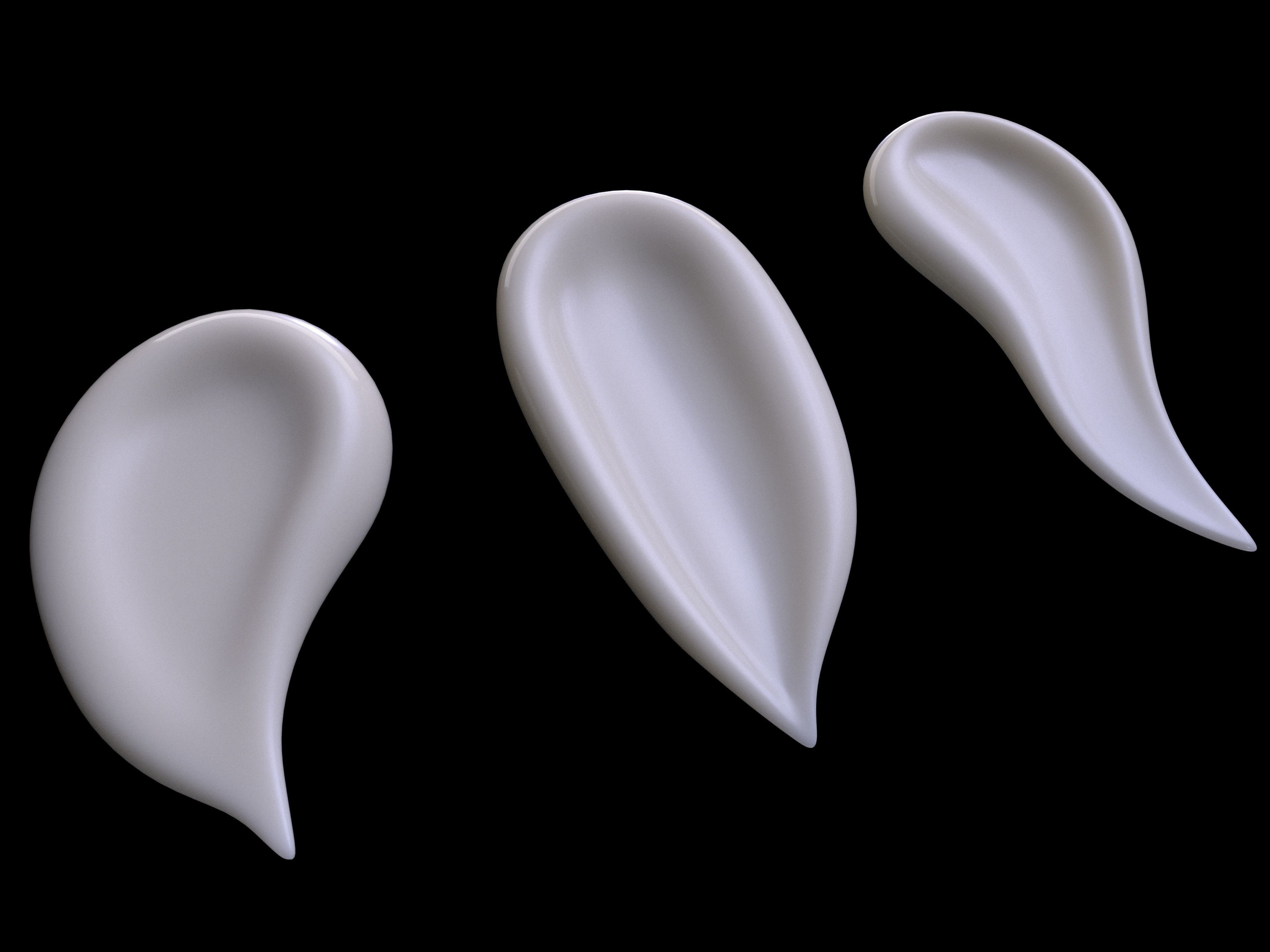 cosmetic cream smears  3D model_4