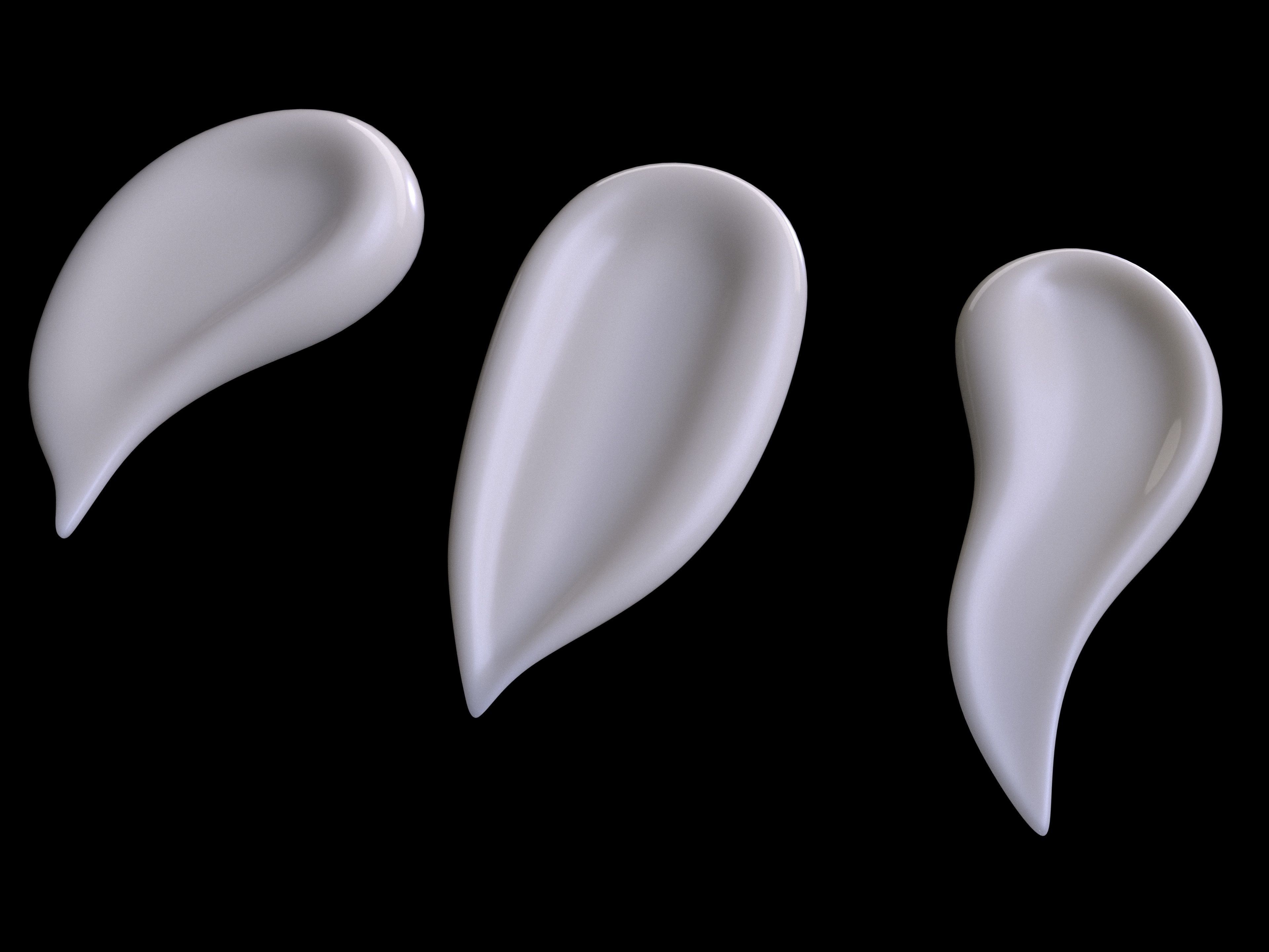 cosmetic cream smears  3D model_3