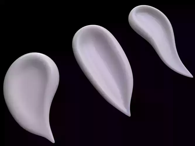 cosmetic cream smears  3D model