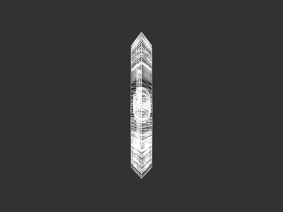 Fantasy beast flame sword Low-poly 3D model_31