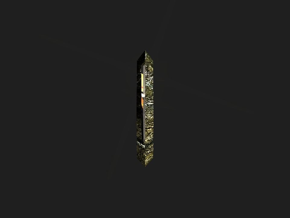 Fantasy beast flame sword Low-poly 3D model_25