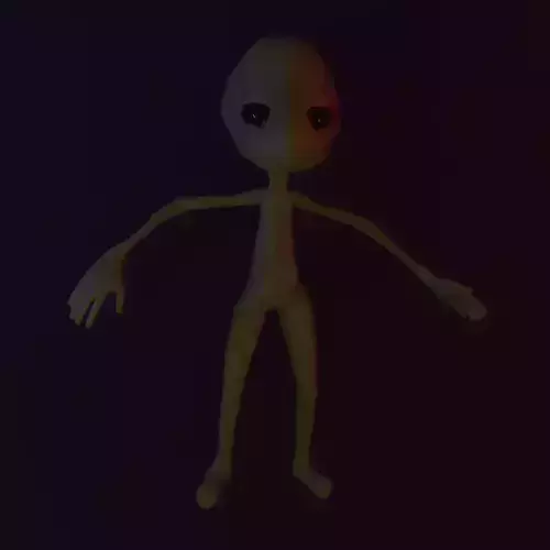 Sci-Fi Alien Rigged and Animated