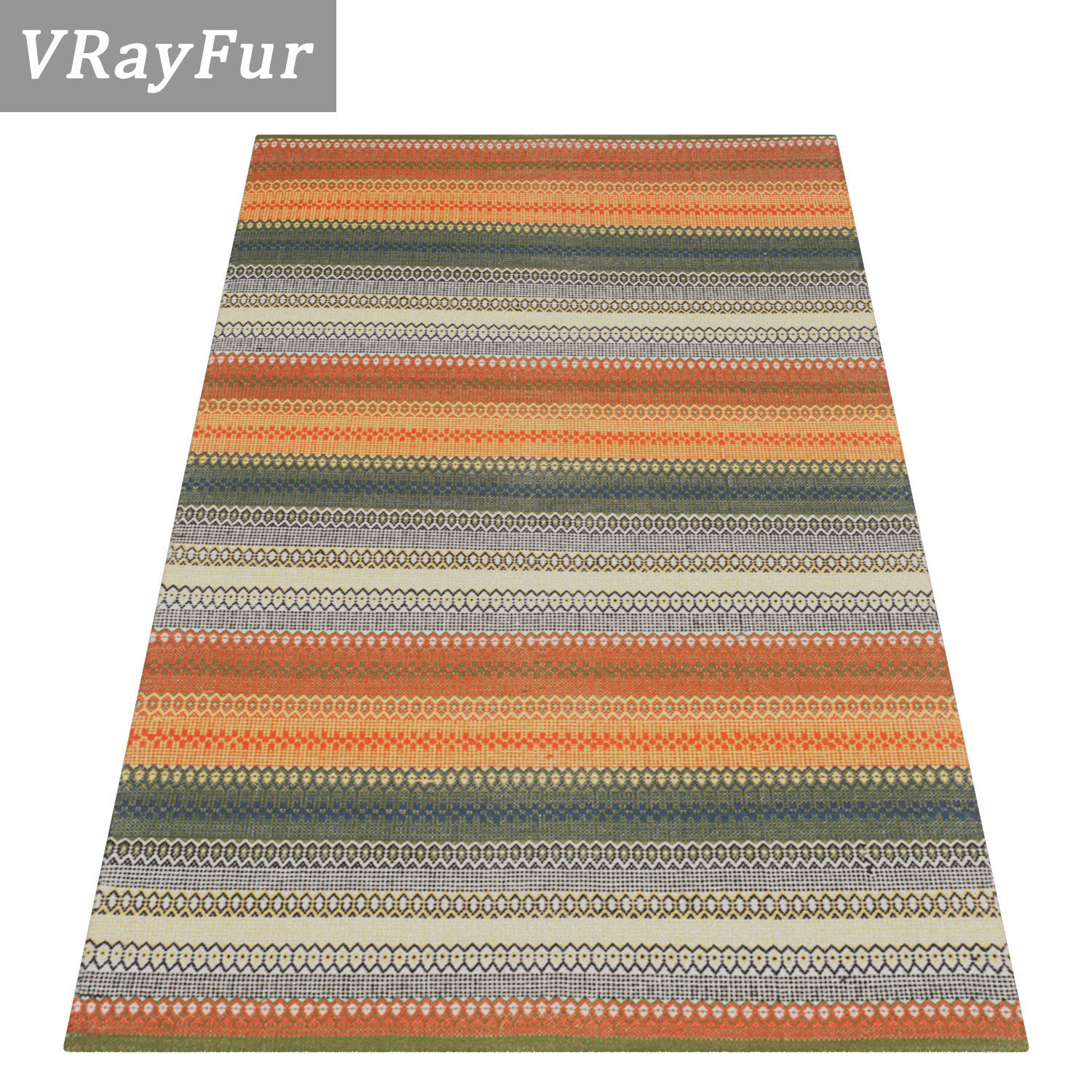 Rug Set 162 3D model_2