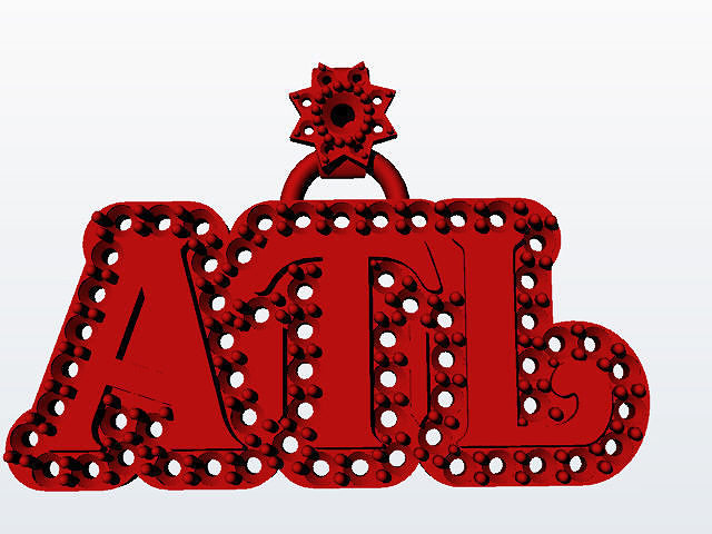 ATL PENDANT 3D print model