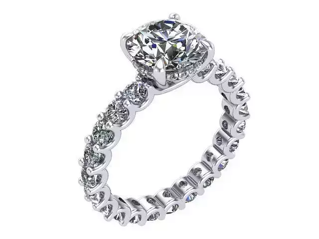 Engagement Ring U Shank Prong Settings