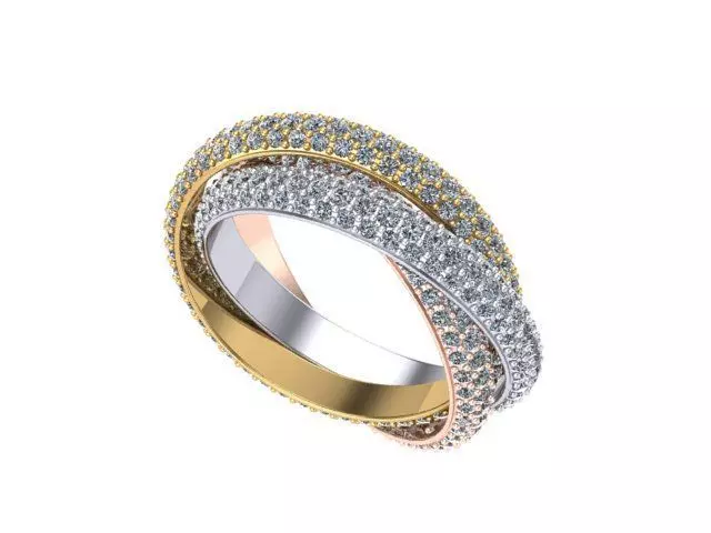 Trinity Ring  3D print model_0