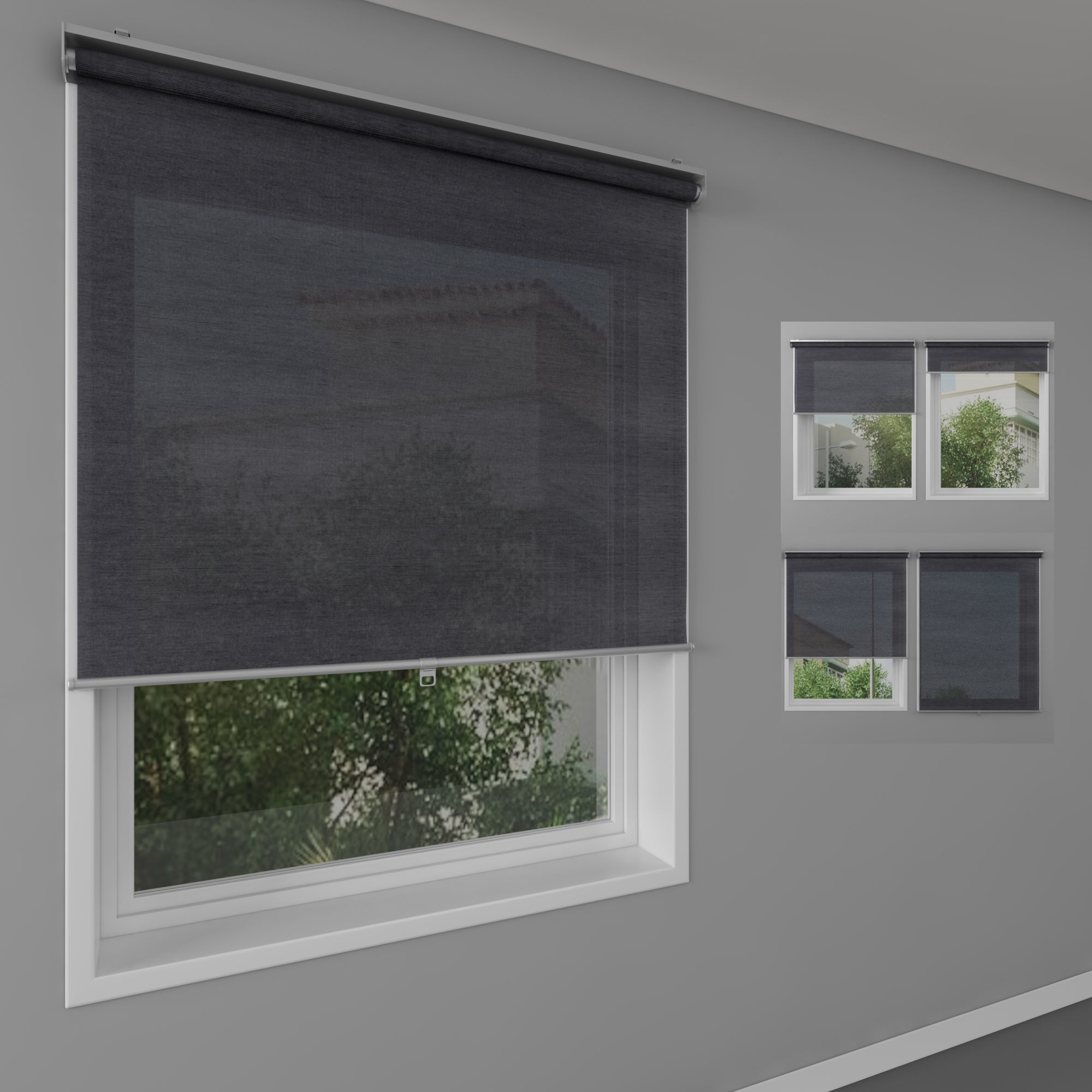 Roller blinds and window - SKOGSKLOVER 3D model_5