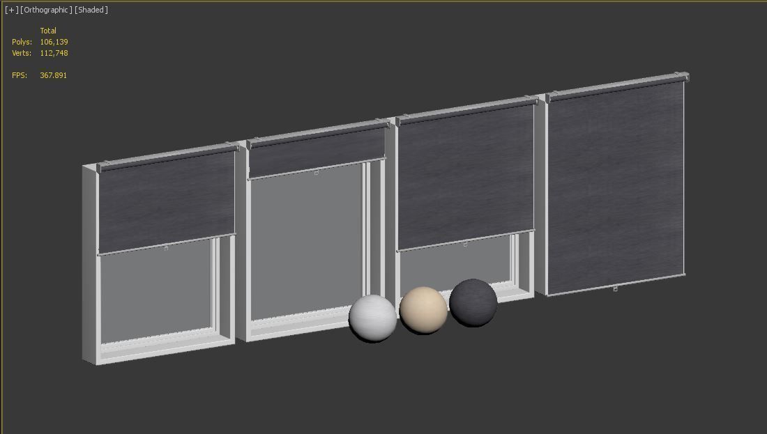 Roller blinds and window - SKOGSKLOVER 3D model_6