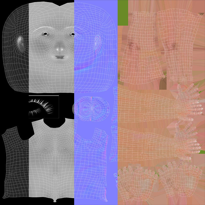 Female Base 3D model_19