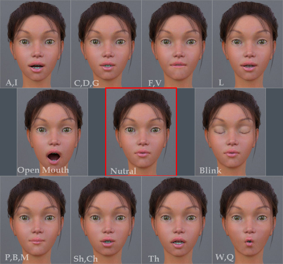 Female Base 3D model_12