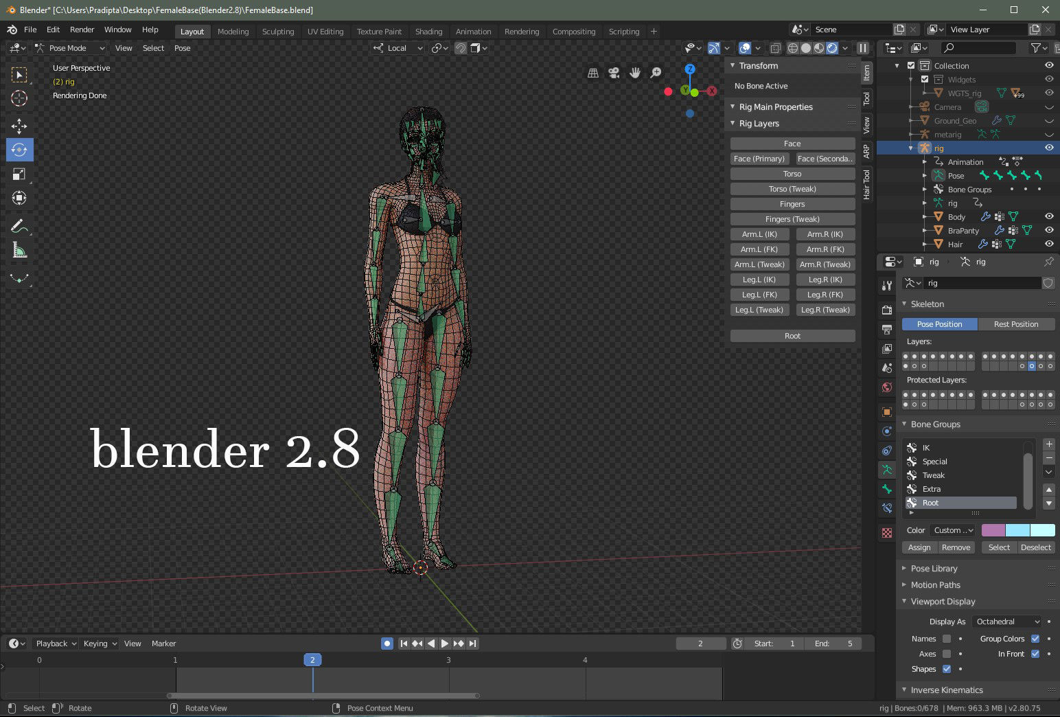 Female Base 3D model_23