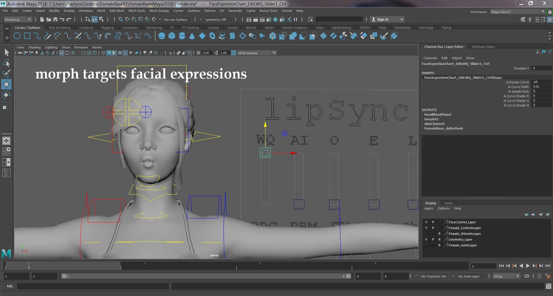 Female Base 3D model_21