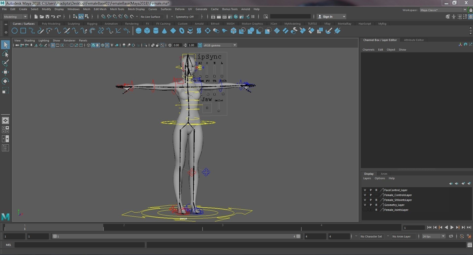 Female Base 3D model_20