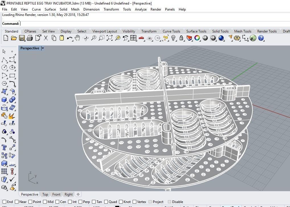 PRINTABLE REPTILE EGG TRAY INCUBATOR 3D print model_11