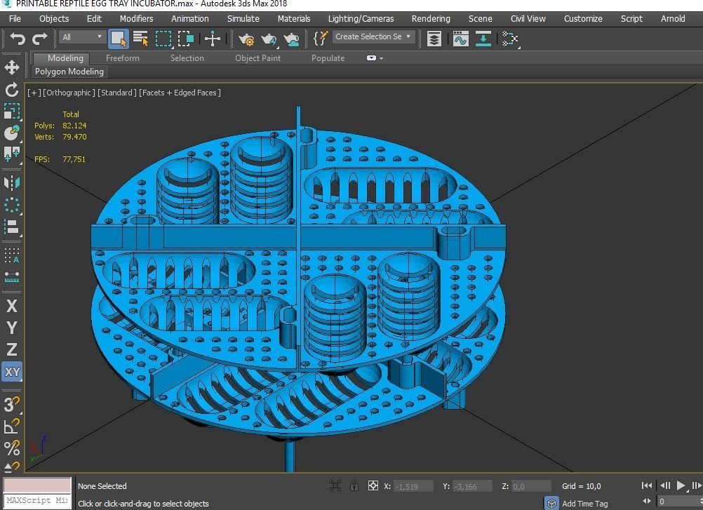 PRINTABLE REPTILE EGG TRAY INCUBATOR 3D print model_12