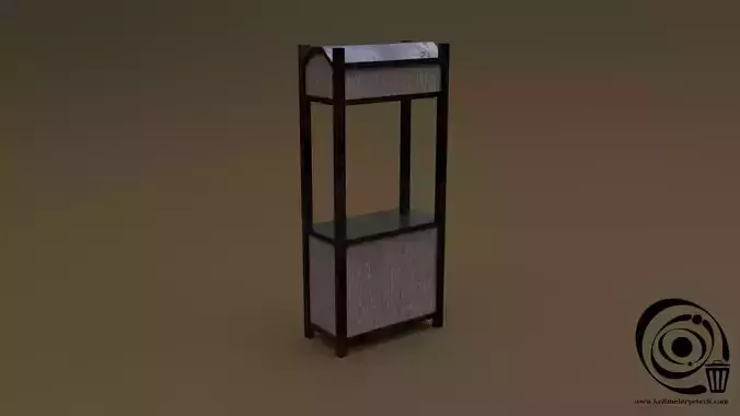 Trade stand 14 R Low-poly 3D model