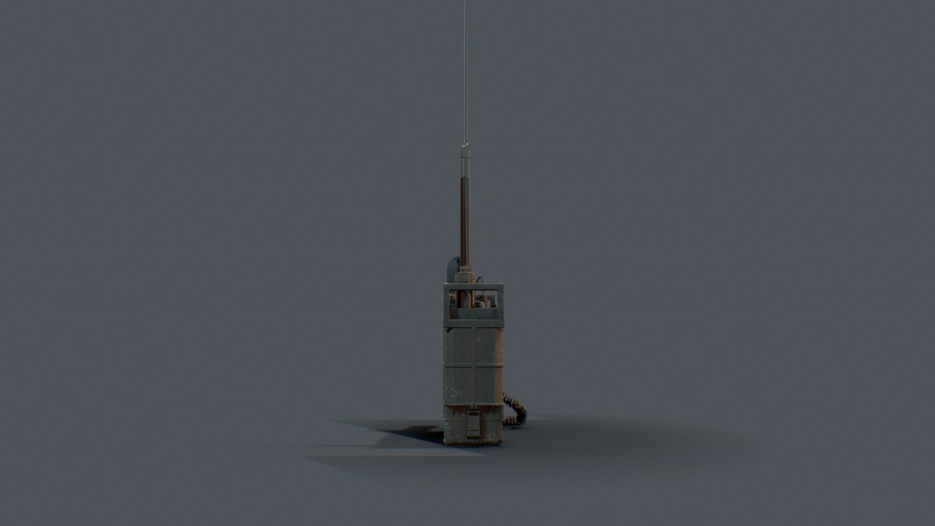 Military Combat-net Radio - LV 241 Low-poly 3D model_11