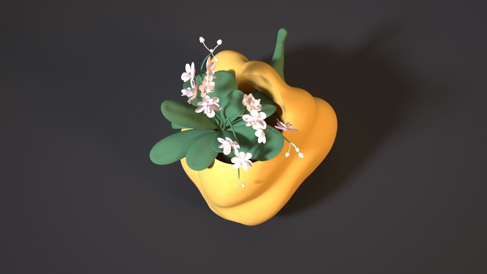 pepper planter 3D print model_3