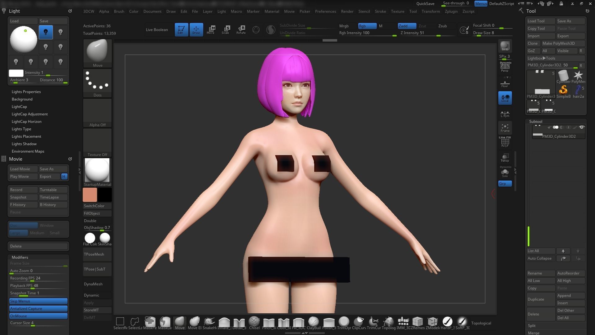 Girls - Basemesh 3D print model_21