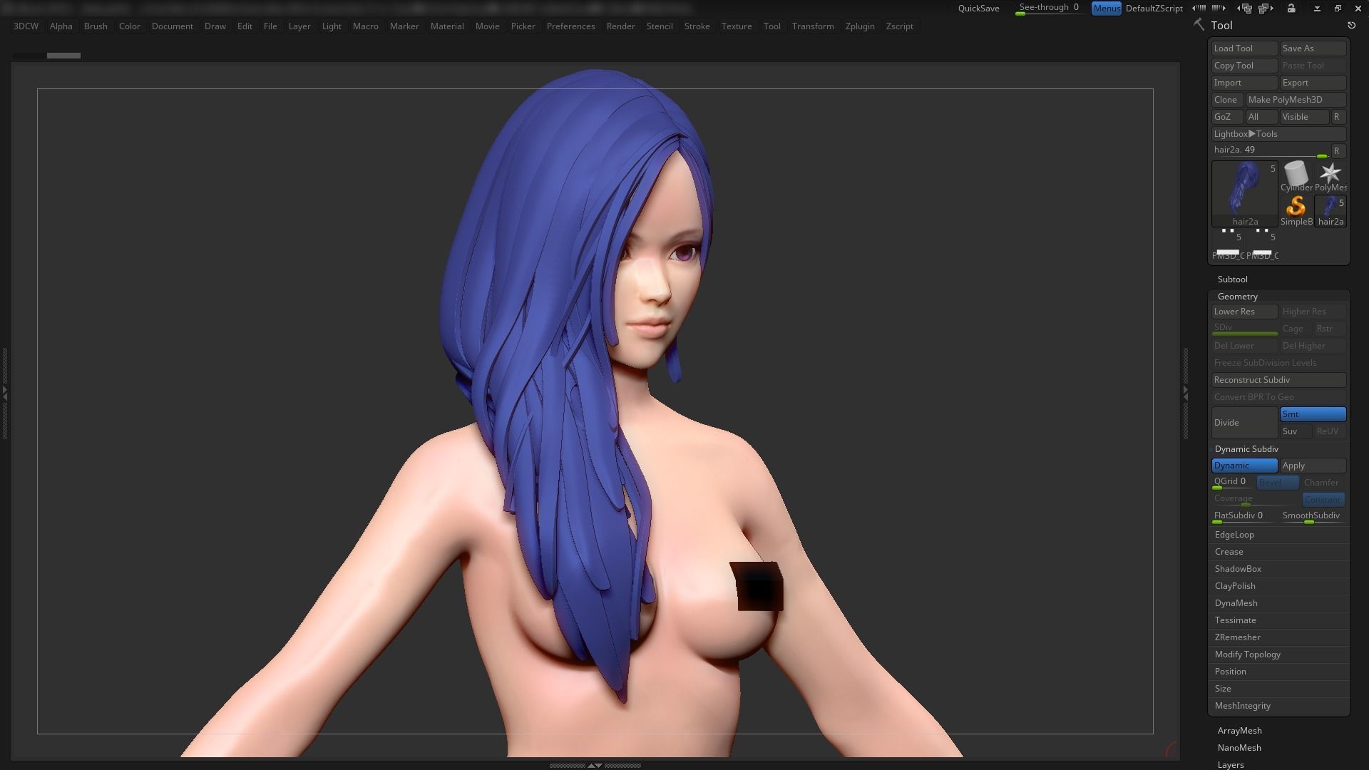 Girls - Basemesh 3D print model_11