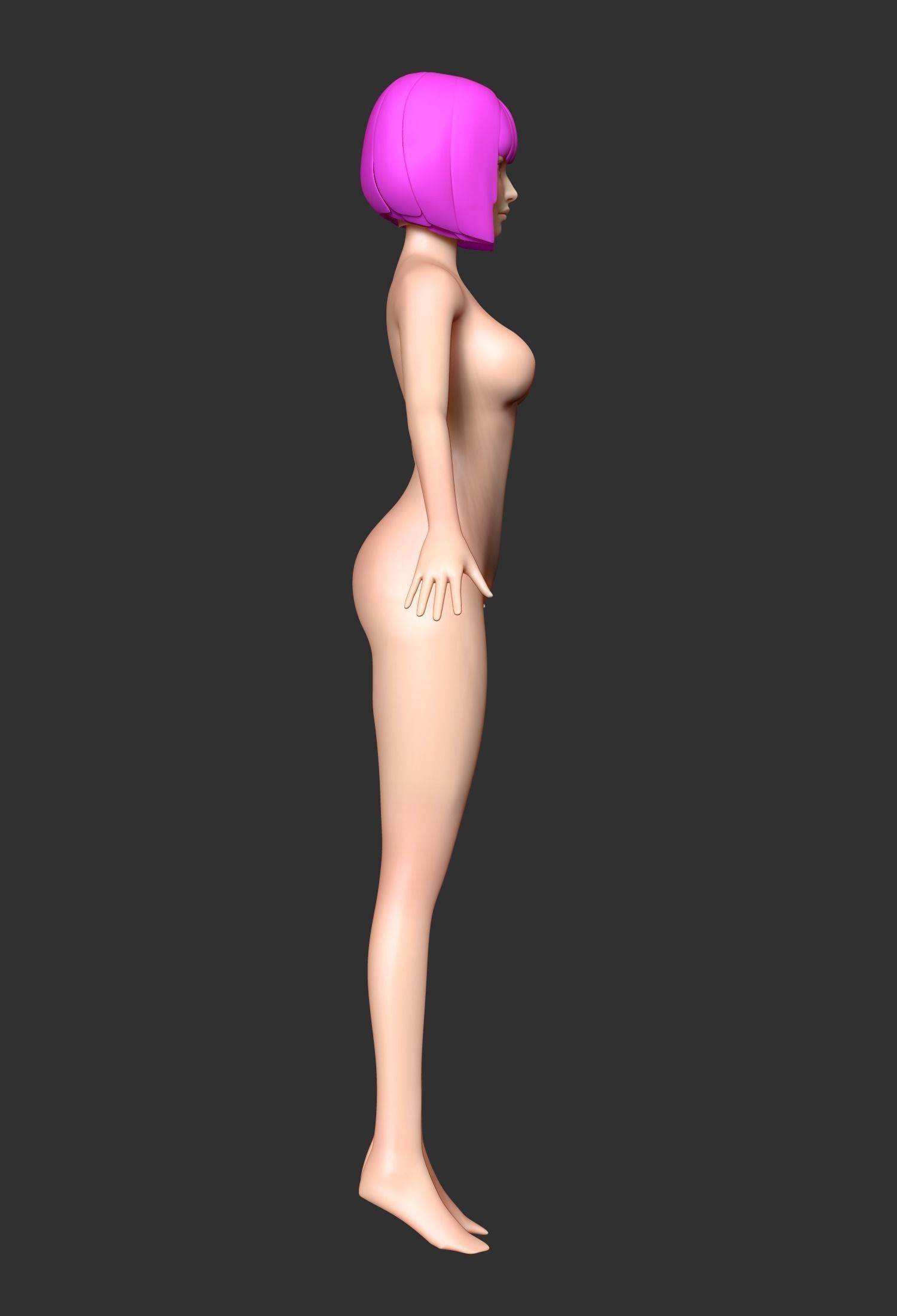 Girls - Basemesh 3D print model_10