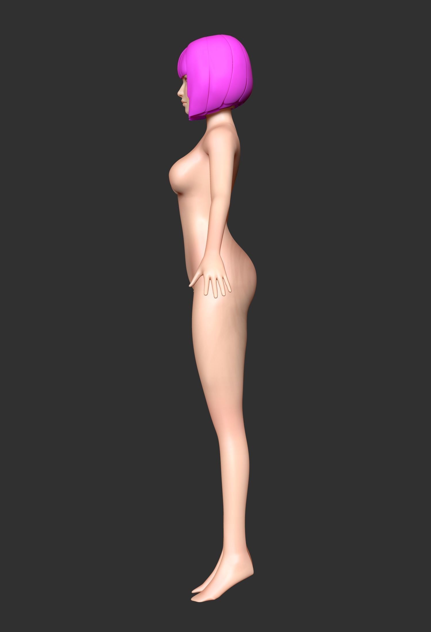 Girls - Basemesh 3D print model_17