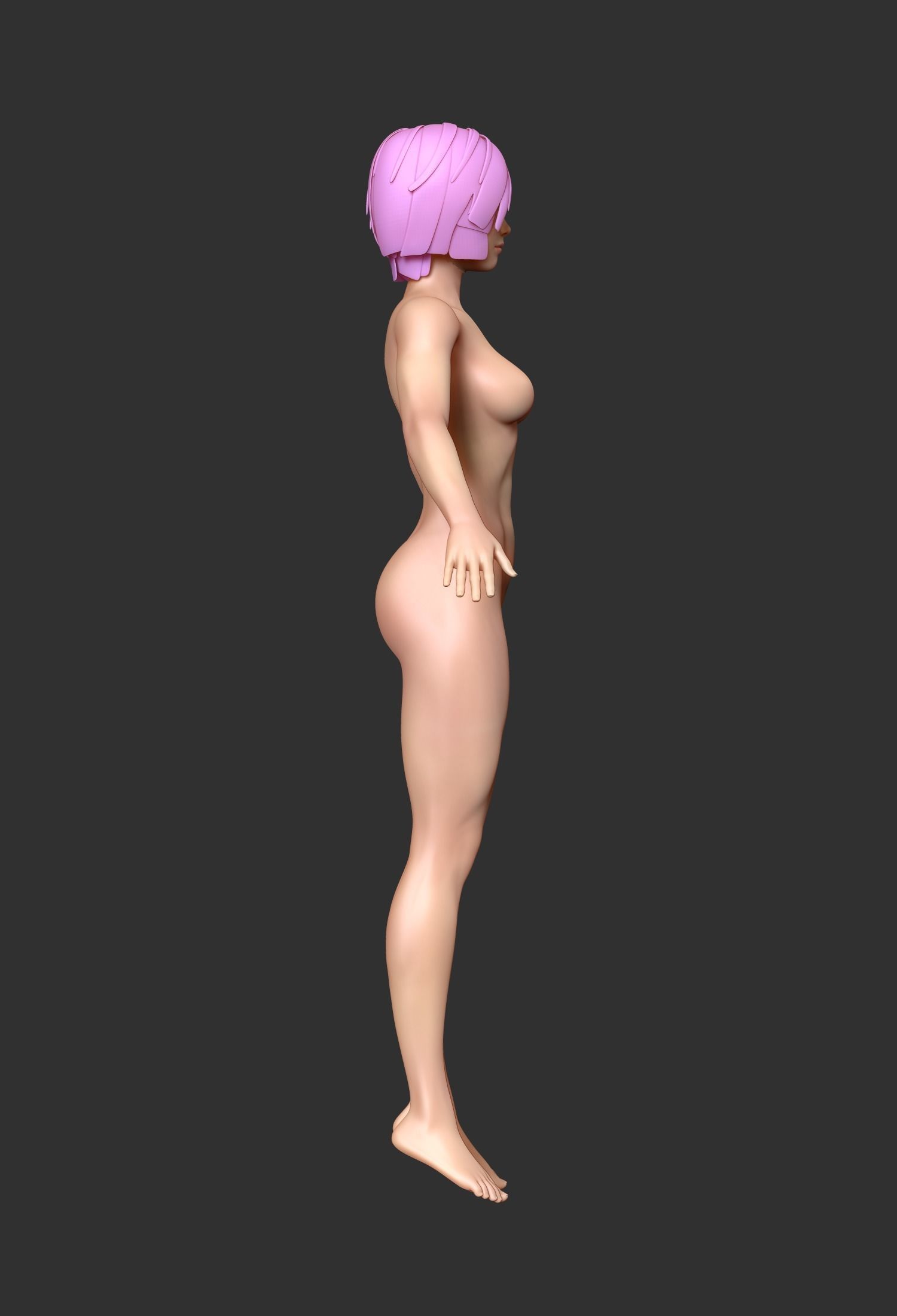 Girls - Basemesh 3D print model_20