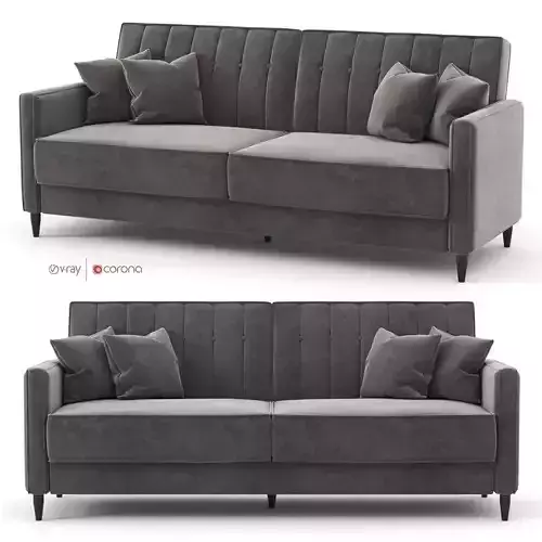 Nia Sleeper low poly sofa by Wilia Arlo