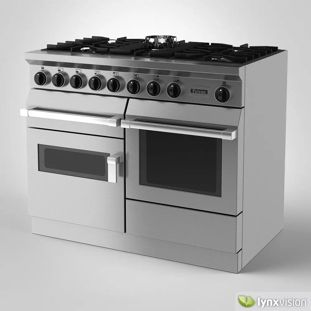 Falcon Freestanding Gas Range Cooker 3D model_0