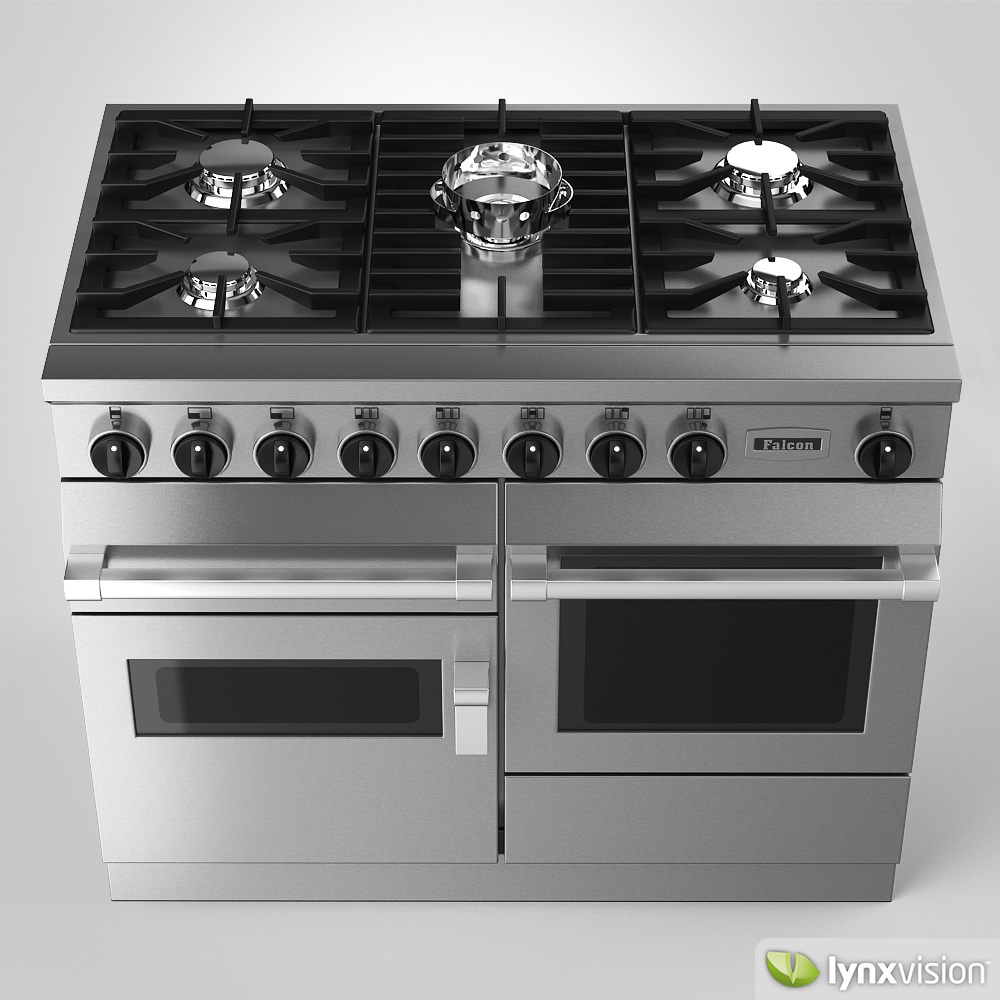 Falcon Freestanding Gas Range Cooker 3D model_2