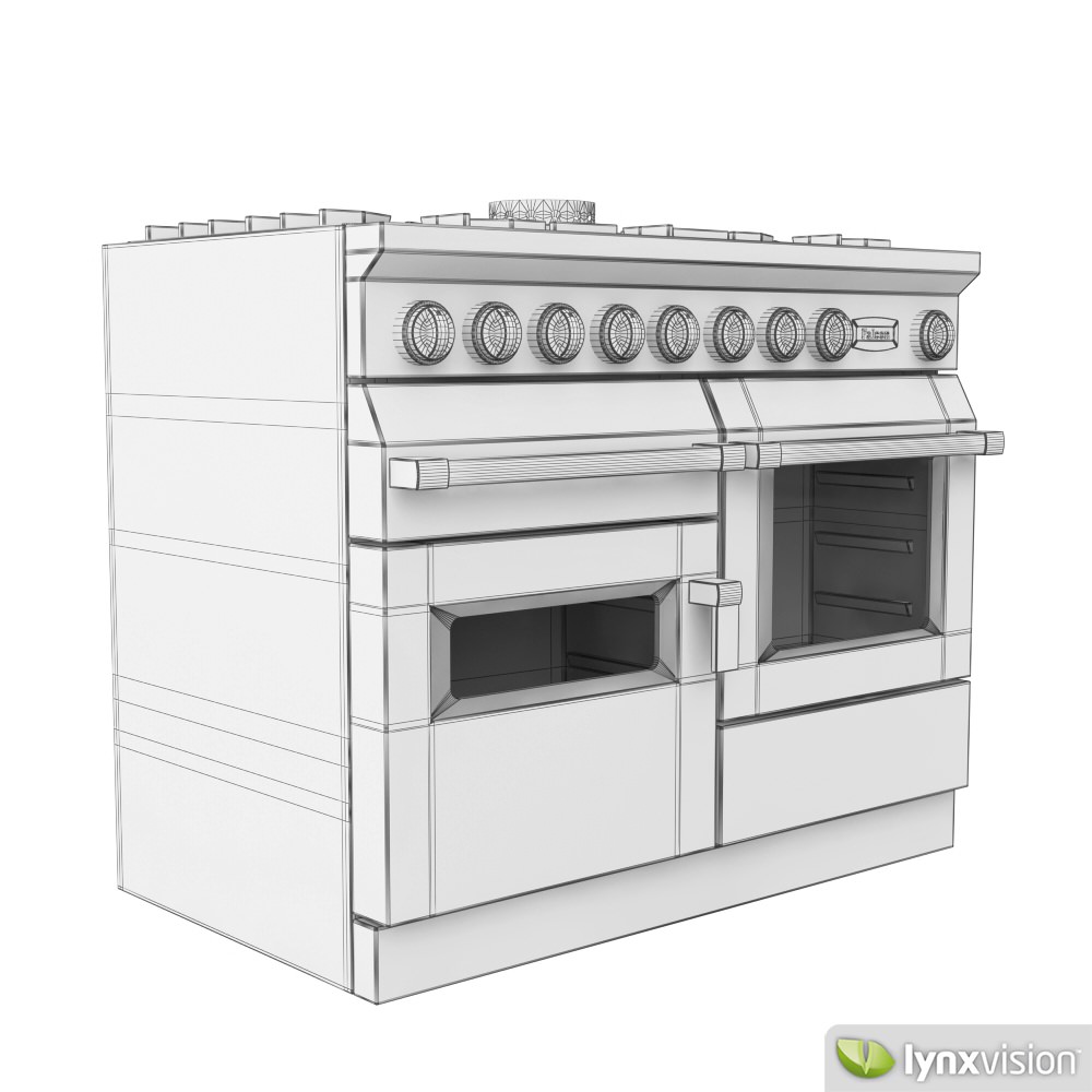 Falcon Freestanding Gas Range Cooker 3D model_3